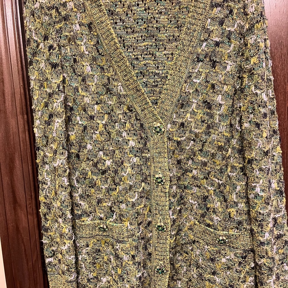 St. John Couture Vibrant Knit Cardigan